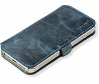 cheero Leather Case - FLIP CASE Vintage/Iron Blue