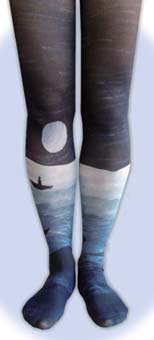 EHON LEGS Unabara no Tsuki / NAVY - M-L