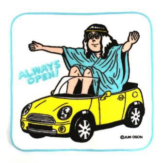 JUN OSON - Hand Towel: Car