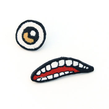 Parasyte - Felt Pin Badge: Eye and Mouth