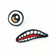 Parasyte - Felt Pin Badge: Eye and Mouth