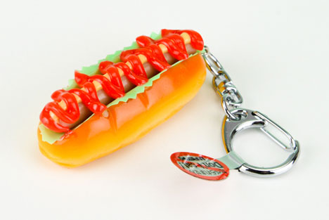 Food Sample Keychain - Hot Dog