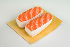Sushi Socks - Salmon / WHITE - Free Size