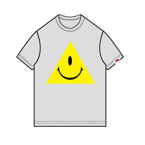 Mu - Triangle Eye T-shirt/ GRAY - M