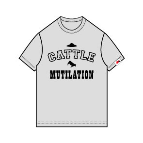 Mu - Cattle Mutilation T-shirt/ GRAY - XS