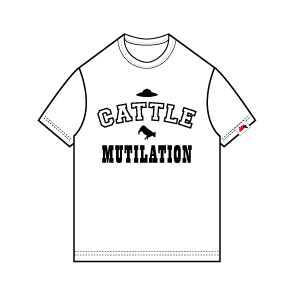 Mu - Cattle Mutilation T-shirt/ WHITE - XS