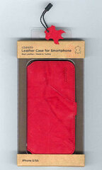 cheero Leather Case - FLIP CASE Wash/Rich Red