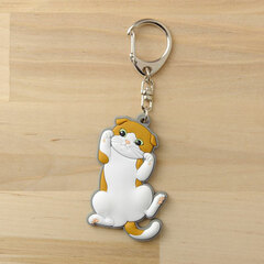 Pikuriru! - Nyanko Rubber Keychain: Scottish Fold