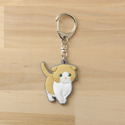 Pikuriru! - Nyanko Rubber Keychain: Munchkin Kitten