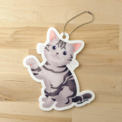 Pikuriru! - Nyanko Felt Keychain: American Shorthair