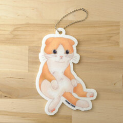 Pikuriru! - Nyanko Felt Keychain: Scottish Fold (Sco-sit Style)