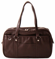 TE-10AW School Bag Synthetic Leather Dark Brown