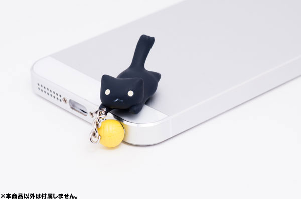 iPhone5 Tobitsuki Naynko Earphone Jack - Jump (Black)