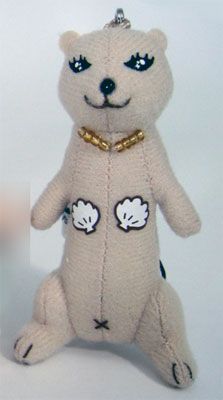 Kaigara Burakko  Plushie Cell Phone Strap - Beauty