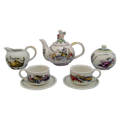 Alice in Wonderland Childrens Miniature Tea Set