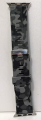 AppleWatch Camouflage Rubber Wristband Gray Camo