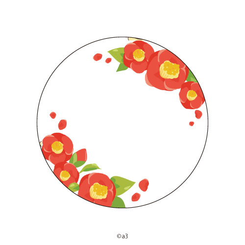 57mm Tin Badge Cover 98/Camellia