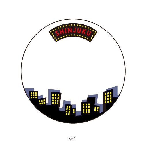 57mm Tin Badge Cover 70/Shinjuku