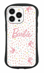 Barbie iPhone 13 Pro Hybrid Glass Case Polka Dots