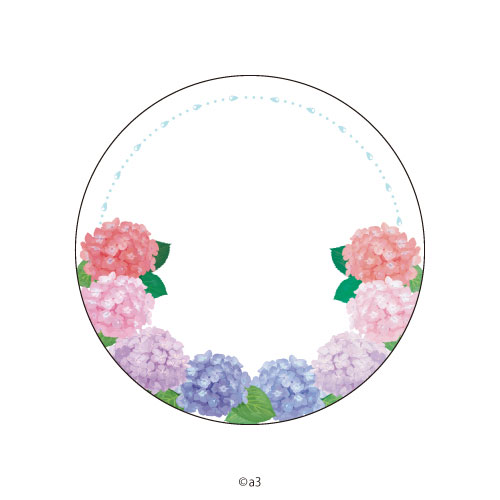57mm Tin Badge Cover 95/Hydrangea