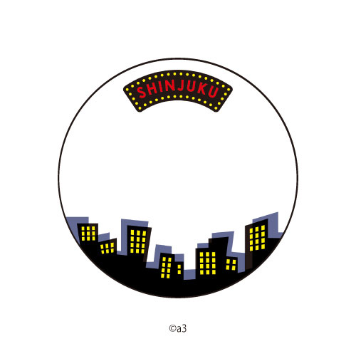 65mm Tin Badge Cover 70/Shinjuku