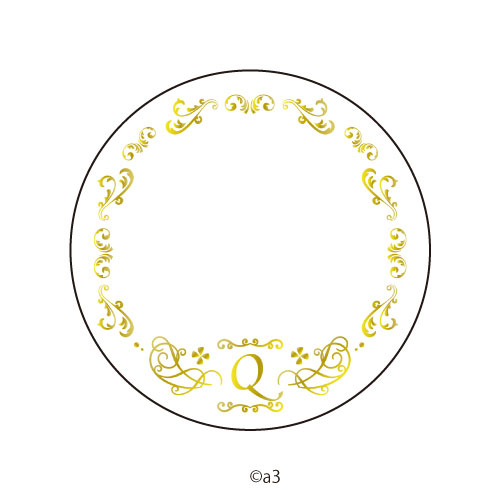 57mm Tin Badge Cover 57/Initial Q