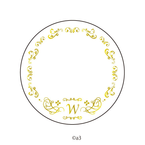 57mm Tin Badge Cover 63/Initial W