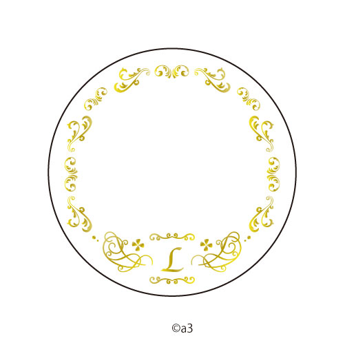 57mm Tin Badge Cover 52/Initial L