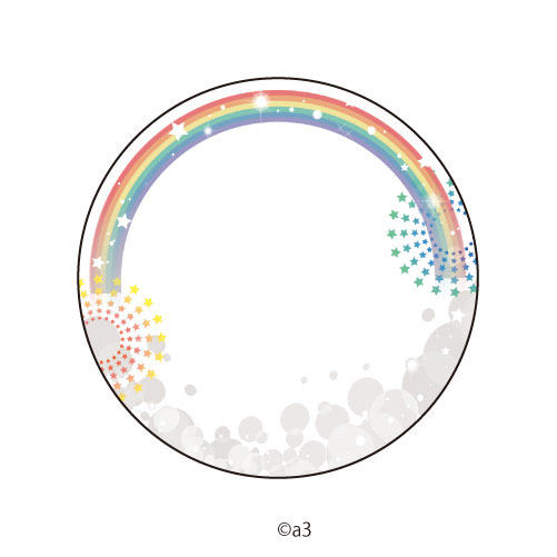 57mm Tin Badge Cover 12/Rainbow