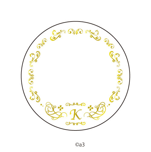 57mm Tin Badge Cover 51/Initial K