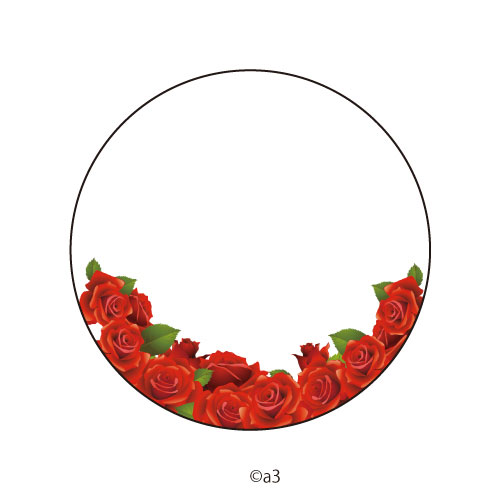 65mm Tin Badge Cover 19/Rose