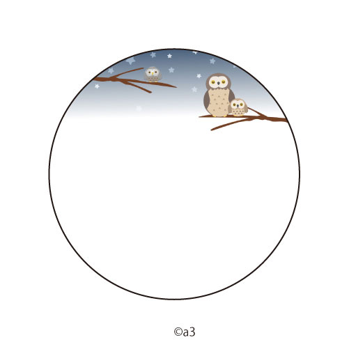 65mm Tin Badge Cover 36/Owl