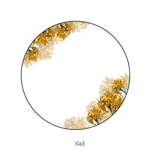 57mm Tin Badge Cover 31/Spider Lily (Yellow)