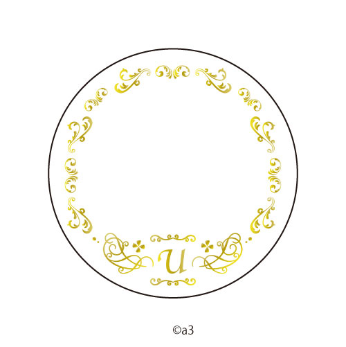65mm Tin Badge Cover 61/Initial U