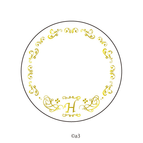 65mm Tin Badge Cover 48/Initial H