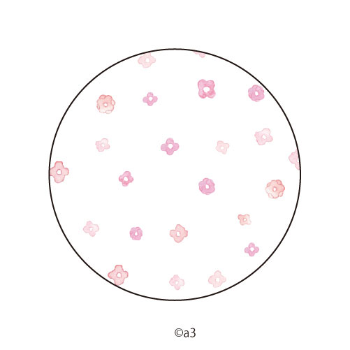 65mm Tin Badge Cover 37/Flower Pattern (Whole)