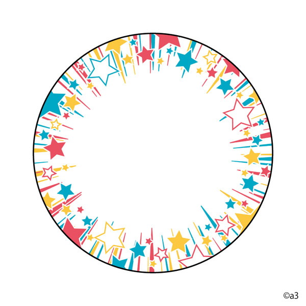 65mm Tin Badge Deco Cover 102/ Stars