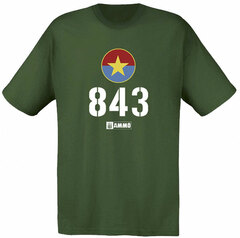 North Vietnamese Army T-54 #843 Tank T-shirt (XXXL)