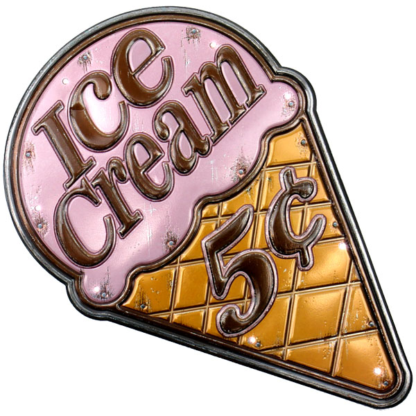 LED American Sign Ice-cream