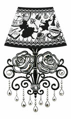 Wall Lamp Sticker Fairy Tale (1) Alice