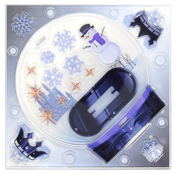 Favlab Acrylic Stand Case Snow Dome -BLACK-