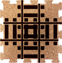 Tsunaga-ru Crossing Point Rail Cork Coaster