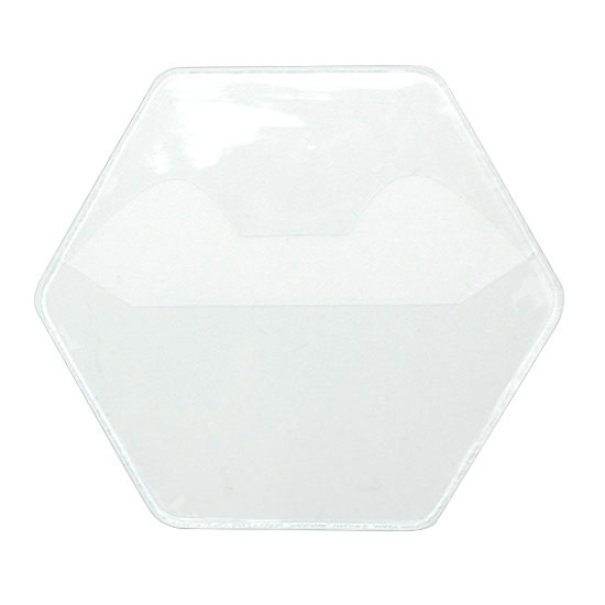 Hexagon Tin Badge Cover