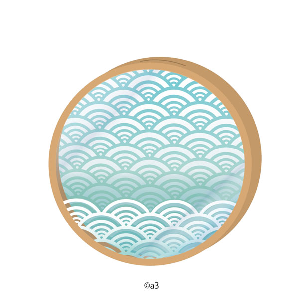 Maru Chara Frame 23/Wave Pattern (Green)