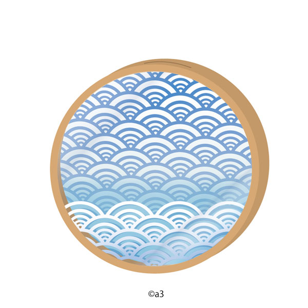 Maru Chara Frame 22/Wave Pattern (Indigo)