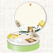Sticky Note Tin Many Bears