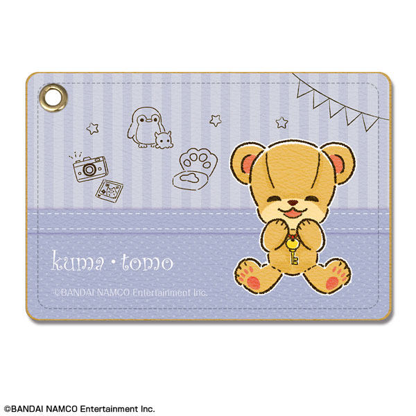 Nekotomo Leather Pass Case Design 03 (Kumatomo)