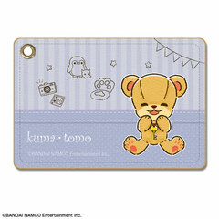 Nekotomo Leather Pass Case Design 03 (Kumatomo)