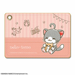 Nekotomo Leather Pass Case Design 02 (Amiable Tomomo)