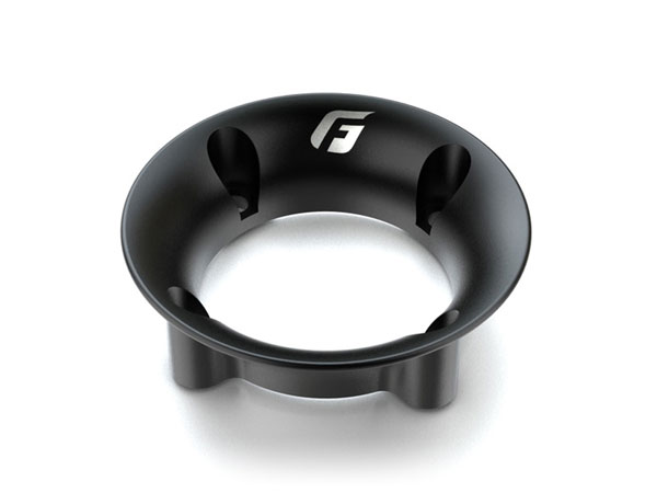Aluminum Funnel Duct 25mm (Black)